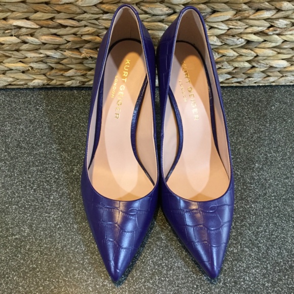 Kurt Geiger London Purple Stiletto Heels - Picture 3 of 13